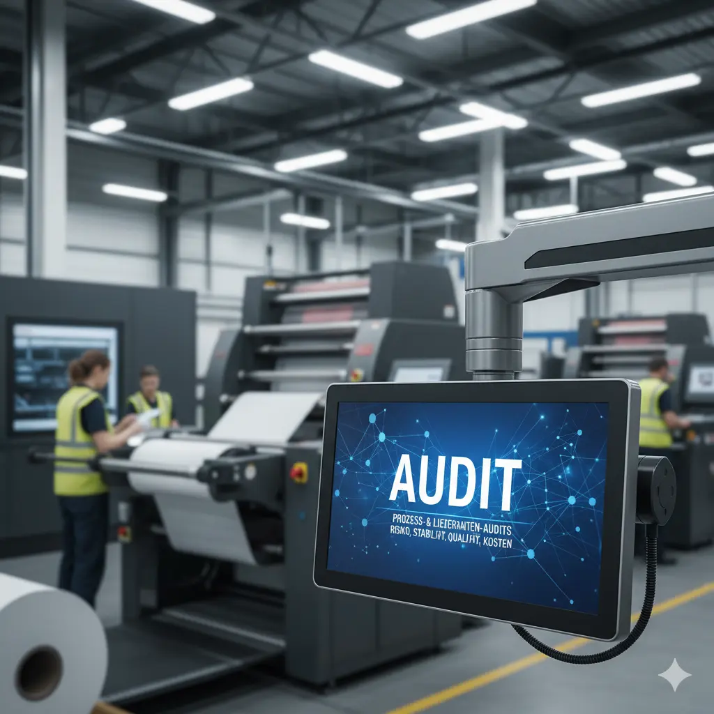 Auditgespräch mit Lieferanten zur Bewertung von Prozessen